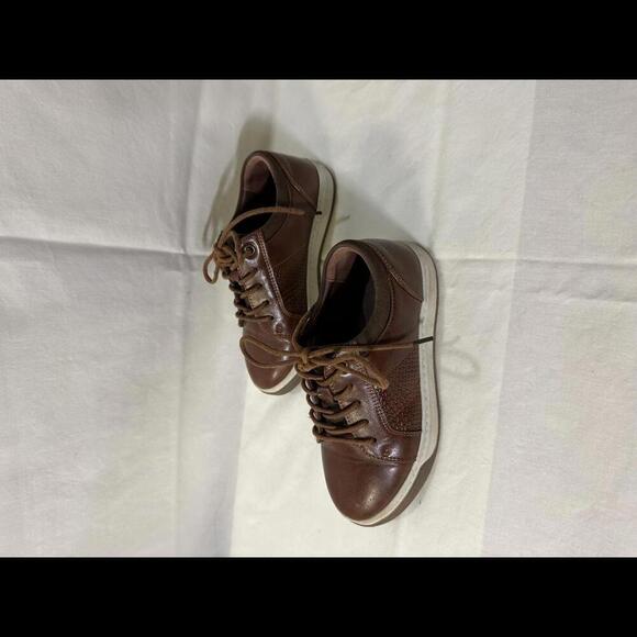 Kids' Brown Leather Sneaker Oxfords - Size 11 - Picture 5 of 8